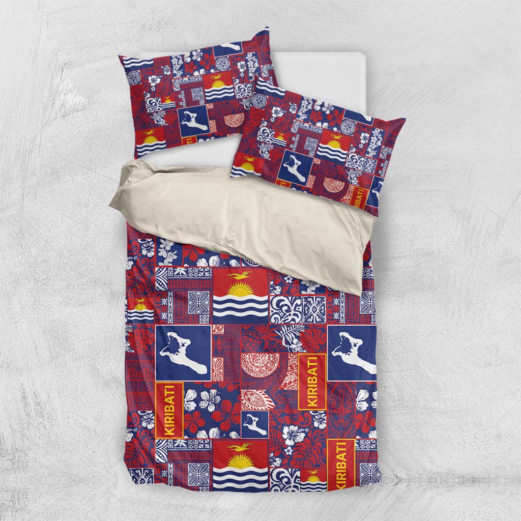 Kiribati Tekeraoi n te Kiritimati Bedding Set Pacific Patchwork Xmas Vibes - Polynesian Pride