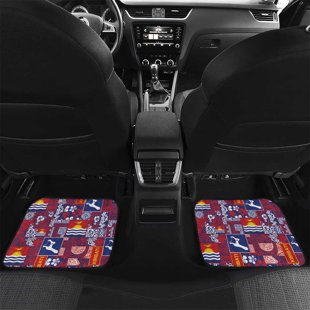 Kiribati Tekeraoi n te Kiritimati Car Mats Pacific Patchwork Xmas Vibes - Polynesian Pride