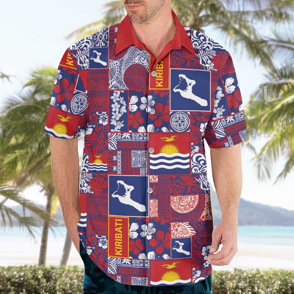 Kiribati Tekeraoi n te Kiritimati Hawaiian Shirt Pacific Patchwork Xmas Vibes LT9 - Polynesian Pride