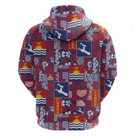 Kiribati Tekeraoi n te Kiritimati Hoodie Pacific Patchwork Xmas Vibes - Polynesian Pride