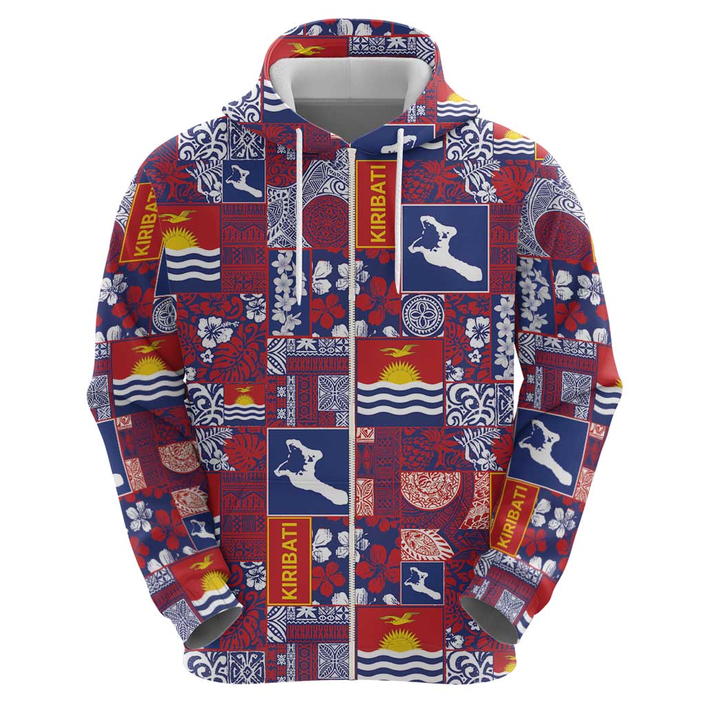 Kiribati Tekeraoi n te Kiritimati Hoodie Pacific Patchwork Xmas Vibes - Polynesian Pride