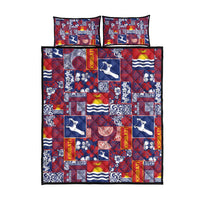 Kiribati Tekeraoi n te Kiritimati Quilt Bed Set Pacific Patchwork Xmas Vibes - Polynesian Pride