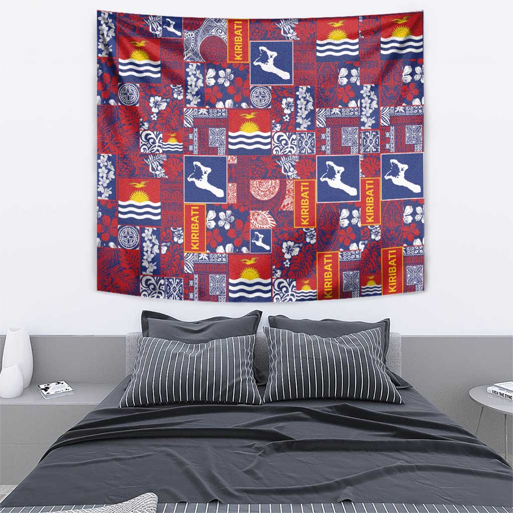Kiribati Tekeraoi n te Kiritimati Tapestry Pacific Patchwork Xmas Vibes - Polynesian Pride
