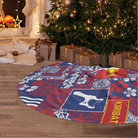Kiribati Tekeraoi n te Kiritimati Tree Skirt Pacific Patchwork Xmas Vibes LT9 - Polynesian Pride