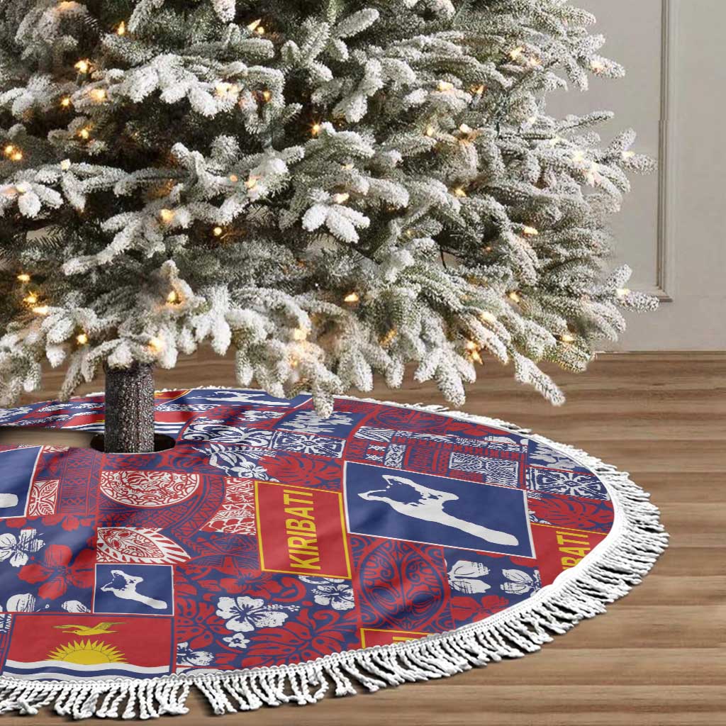 Kiribati Tekeraoi n te Kiritimati Tree Skirt Pacific Patchwork Xmas Vibes LT9 - Polynesian Pride