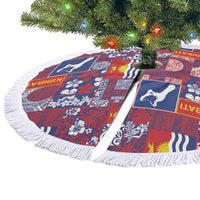 Kiribati Tekeraoi n te Kiritimati Tree Skirt Pacific Patchwork Xmas Vibes LT9 - Polynesian Pride