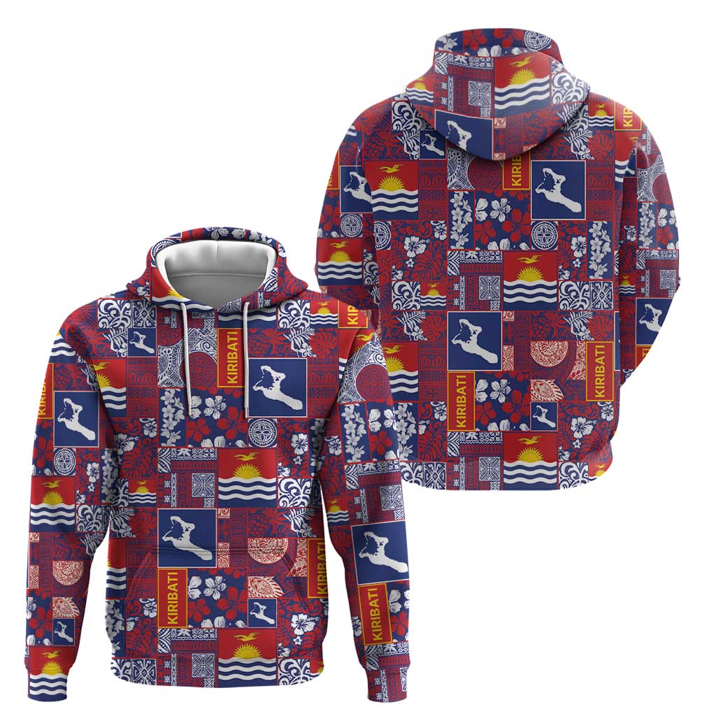 Kiribati Tekeraoi n te Kiritimati Zip Hoodie Pacific Patchwork Xmas Vibes - Polynesian Pride
