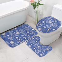 Marshall Islands Merry Christmas Bathroom Set Pacific Patchwork Xmas Vibes - Polynesian Pride