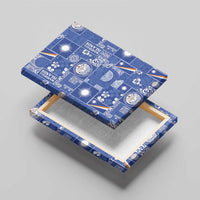 Marshall Islands Merry Christmas Canvas Wall Art Pacific Patchwork Xmas Vibes - Polynesian Pride