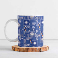Marshall Islands Merry Christmas Ceramic Mug Pacific Patchwork Xmas Vibes - Polynesian Pride