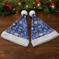 Marshall Islands Merry Christmas Santa Hat Pacific Patchwork Xmas Vibes - Polynesian Pride