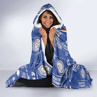 Marshall Islands Merry Christmas Hooded Blanket Pacific Patchwork Xmas Vibes - Polynesian Pride