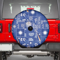 Marshall Islands Merry Christmas Spare Tire Cover Pacific Patchwork Xmas Vibes - Polynesian Pride