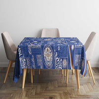 Marshall Islands Merry Christmas Tablecloth Pacific Patchwork Xmas Vibes - Polynesian Pride