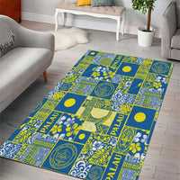 Palau Ungil Kurismas Area Rug Pacific Patchwork Xmas Vibes - Polynesian Pride