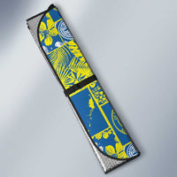 Palau Ungil Kurismas Auto Sun Shade Pacific Patchwork Xmas Vibes - Polynesian Pride