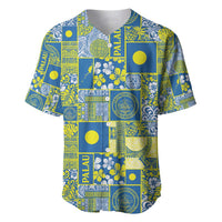 Palau Ungil Kurismas Baseball Jersey Pacific Patchwork Xmas Vibes - Polynesian Pride