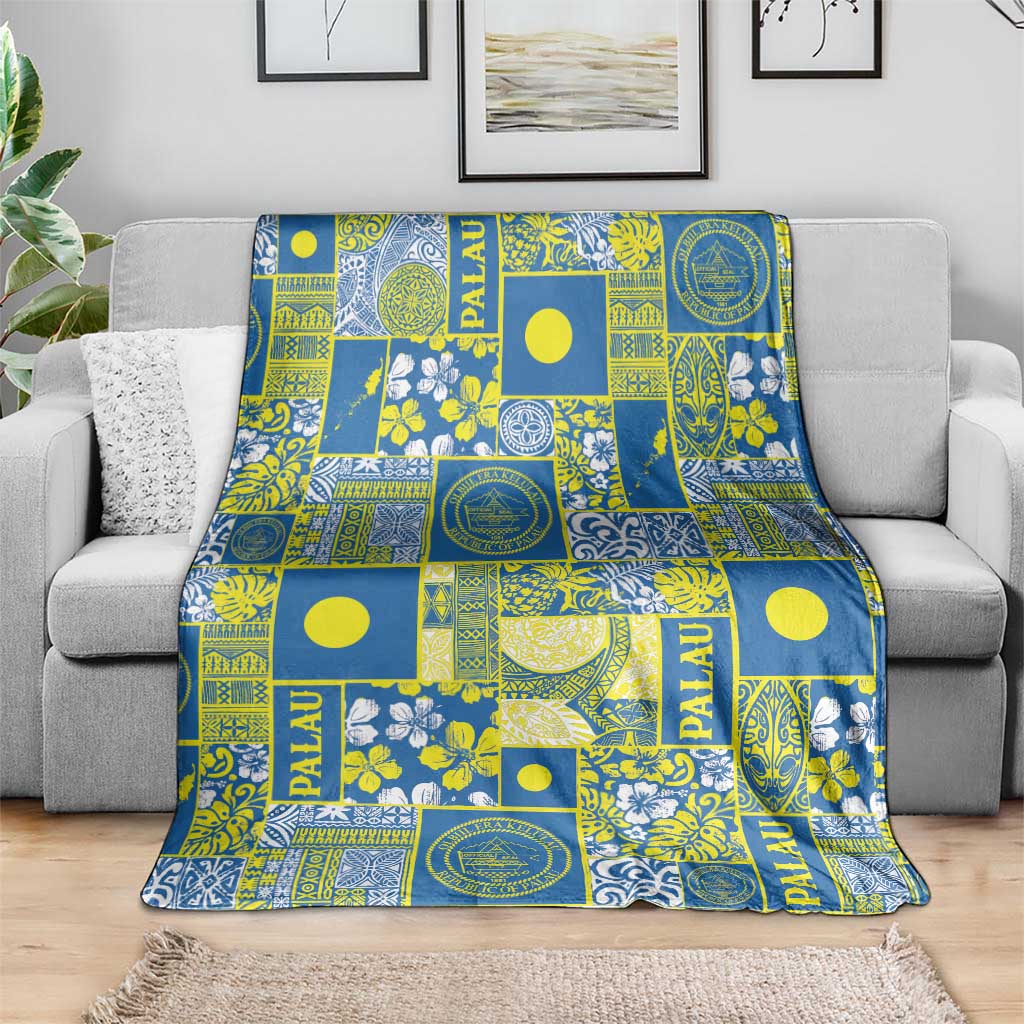 Palau Ungil Kurismas Blanket Pacific Patchwork Xmas Vibes - Polynesian Pride