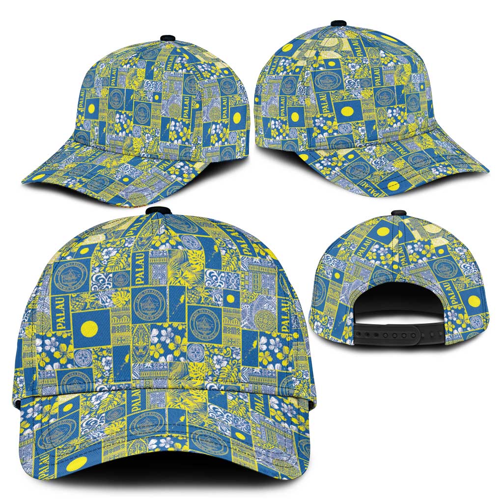 Palau Ungil Kurismas Classic Cap Pacific Patchwork Xmas Vibes - Polynesian Pride