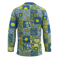 Palau Ungil Kurismas Hockey Jersey Pacific Patchwork Xmas Vibes - Polynesian Pride