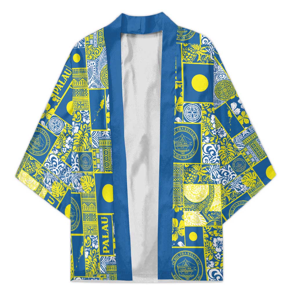 Palau Ungil Kurismas Kimono Pacific Patchwork Xmas Vibes - Polynesian Pride