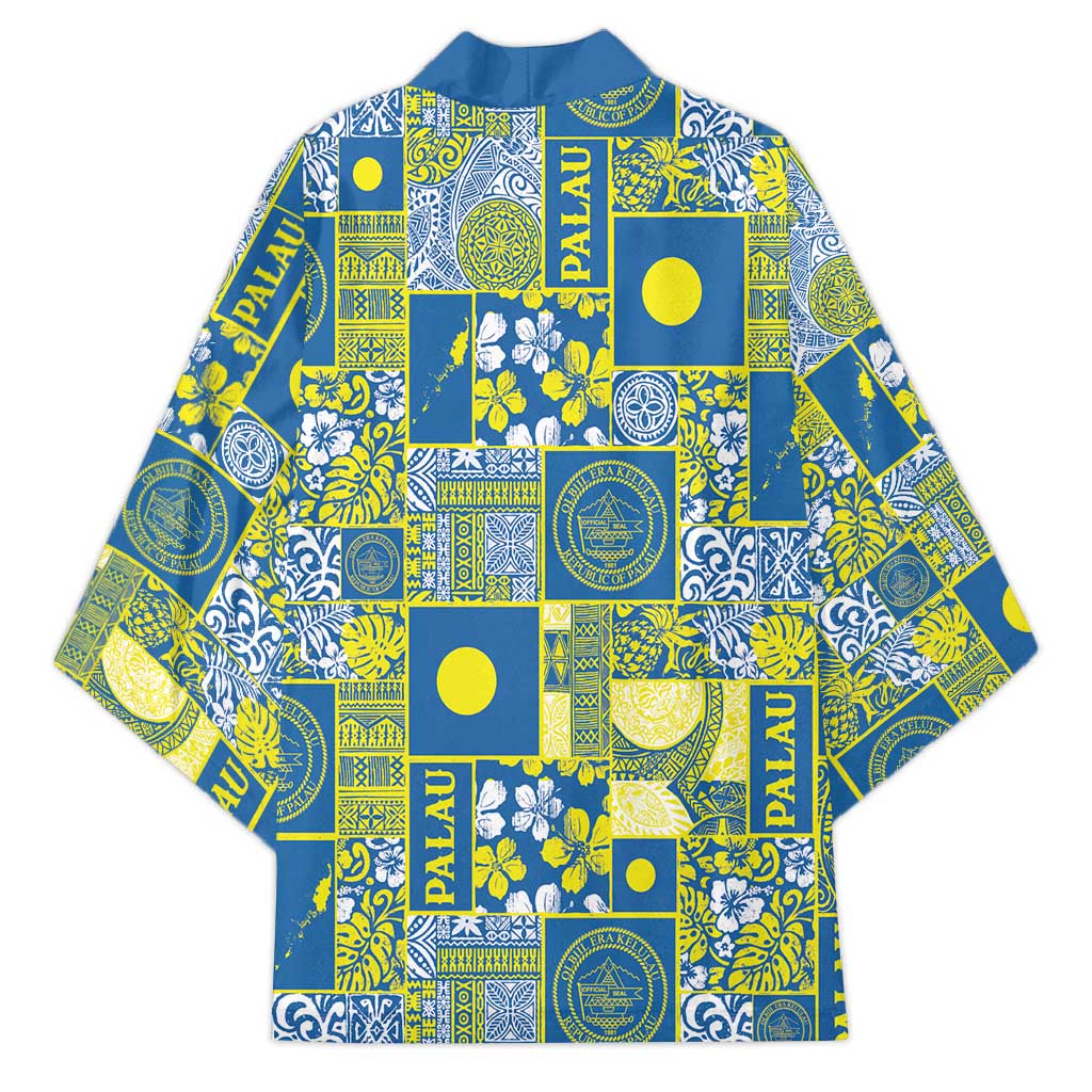 Palau Ungil Kurismas Kimono Pacific Patchwork Xmas Vibes - Polynesian Pride