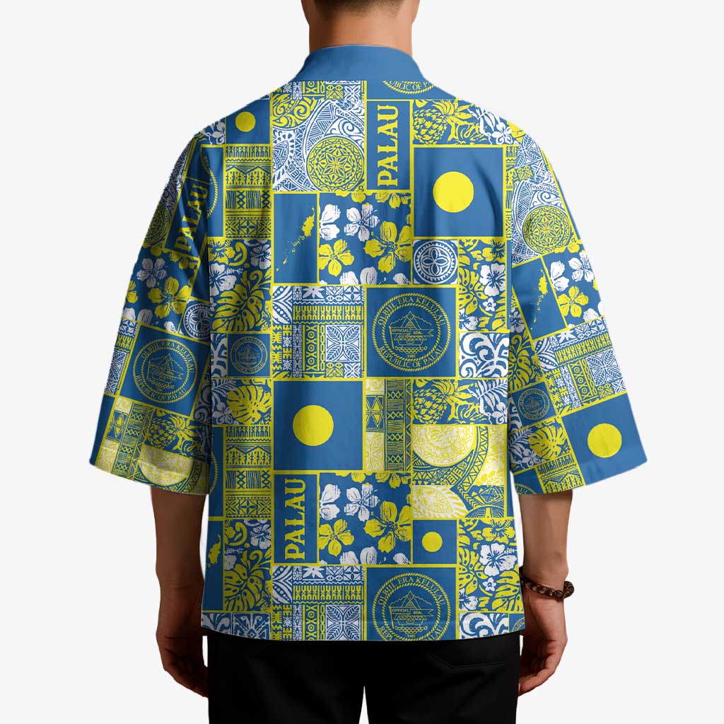 Palau Ungil Kurismas Kimono Pacific Patchwork Xmas Vibes - Polynesian Pride