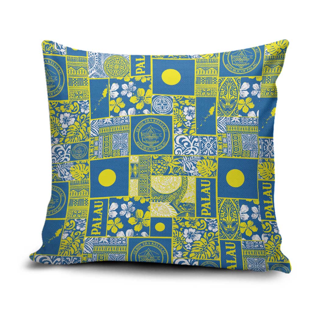 Palau Ungil Kurismas Pillow Cover Pacific Patchwork Xmas Vibes - Polynesian Pride