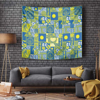 Palau Ungil Kurismas Tapestry Pacific Patchwork Xmas Vibes - Polynesian Pride