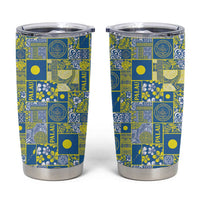 Palau Ungil Kurismas Tumbler Cup Pacific Patchwork Xmas Vibes - Polynesian Pride