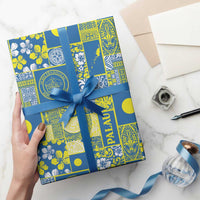 Palau Ungil Kurismas Wrapping Paper Pacific Patchwork Xmas Vibes - Polynesian Pride