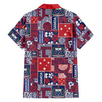 Red Samoa Manuia Le Kerisimasi Hawaiian Shirt Pacific Patchwork Xmas Vibes LT9 - Polynesian Pride