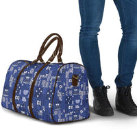 Blue Samoa Manuia Le Kerisimasi Travel Bag Pacific Patchwork Xmas Vibes LT9 - Polynesian Pride