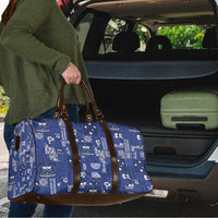 Blue Samoa Manuia Le Kerisimasi Travel Bag Pacific Patchwork Xmas Vibes LT9 - Polynesian Pride
