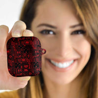 Dark Samoa Manuia Le Kerisimasi AirPods Case Pacific Patchwork Xmas Vibes LT9 - Polynesian Pride