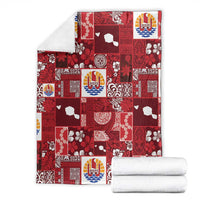 Tahiti Oaoa I Teie Noera Blanket Pacific Patchwork Xmas Vibes - Polynesian Pride