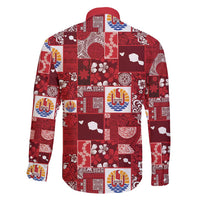 Tahiti Oaoa I Teie Noera Family Matching Mermaid Dress and Hawaiian Shirt Pacific Patchwork Xmas Vibes - Polynesian Pride