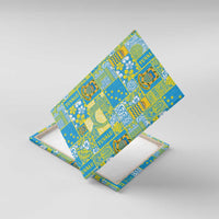 Tuvalu Manuia te Kilisimasi Canvas Wall Art Pacific Patchwork Xmas Vibes - Polynesian Pride