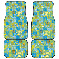 Tuvalu Manuia te Kilisimasi Car Mats Pacific Patchwork Xmas Vibes - Polynesian Pride