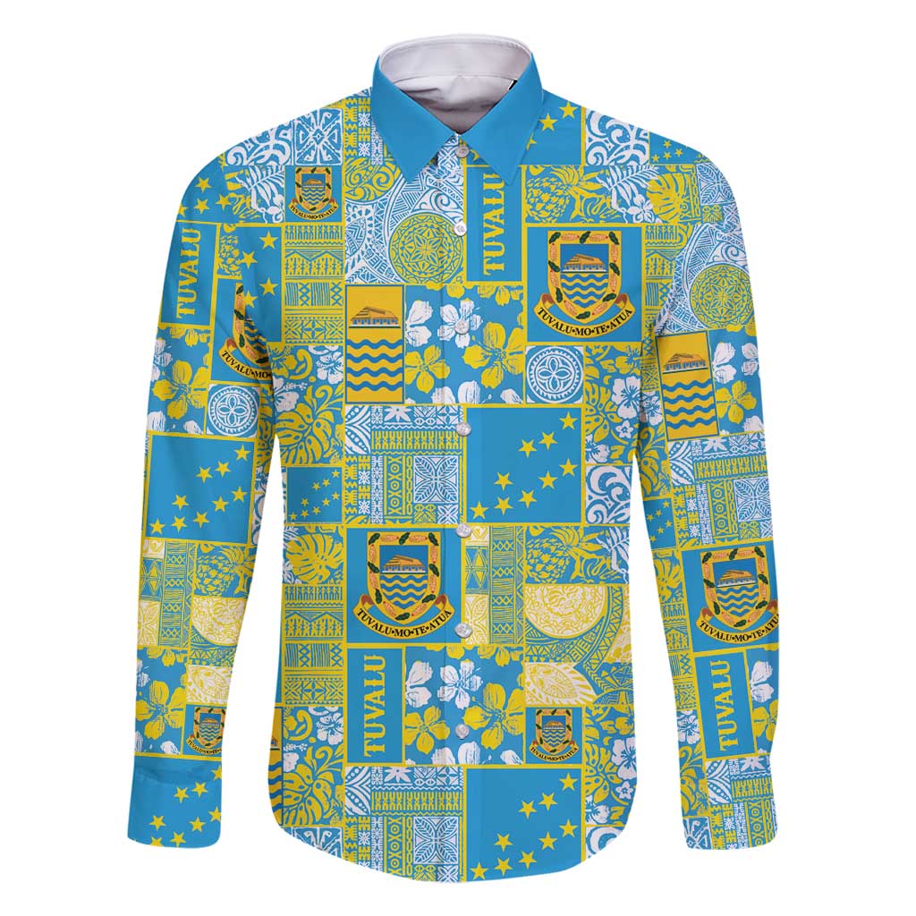 Tuvalu Manuia te Kilisimasi Family Matching Mermaid Dress and Hawaiian Shirt Pacific Patchwork Xmas Vibes - Polynesian Pride