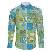 Tuvalu Manuia te Kilisimasi Family Matching Short Sleeve Bodycon Dress and Hawaiian Shirt Pacific Patchwork Xmas Vibes - Polynesian Pride