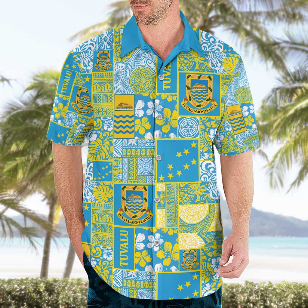 Tuvalu Manuia te Kilisimasi Hawaiian Shirt Pacific Patchwork Xmas Vibes - Polynesian Pride