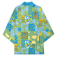 Tuvalu Manuia te Kilisimasi Kimono Pacific Patchwork Xmas Vibes - Polynesian Pride