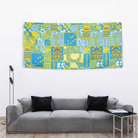 Tuvalu Manuia te Kilisimasi Tapestry Pacific Patchwork Xmas Vibes - Polynesian Pride