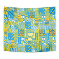 Tuvalu Manuia te Kilisimasi Tapestry Pacific Patchwork Xmas Vibes - Polynesian Pride