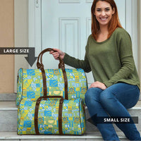 Tuvalu Manuia te Kilisimasi Travel Bag Pacific Patchwork Xmas Vibes - Polynesian Pride