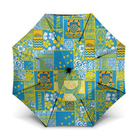 Tuvalu Manuia te Kilisimasi Umbrella Pacific Patchwork Xmas Vibes - Polynesian Pride