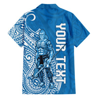 Yap Day 1 March Family Matching Off Shoulder Long Sleeve Dress and Hawaiian Shirt Micronesia Yapese Warrior LT9 - Polynesian Pride