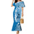 Yap Day 1 March Mermaid Dress Micronesia Yapese Warrior LT9 Women Blue - Polynesian Pride