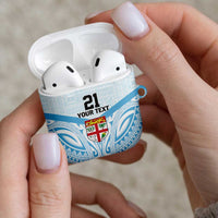Fiji Football Custom AirPods Case Bula Boys Go Champions LT9 - Polynesian Pride